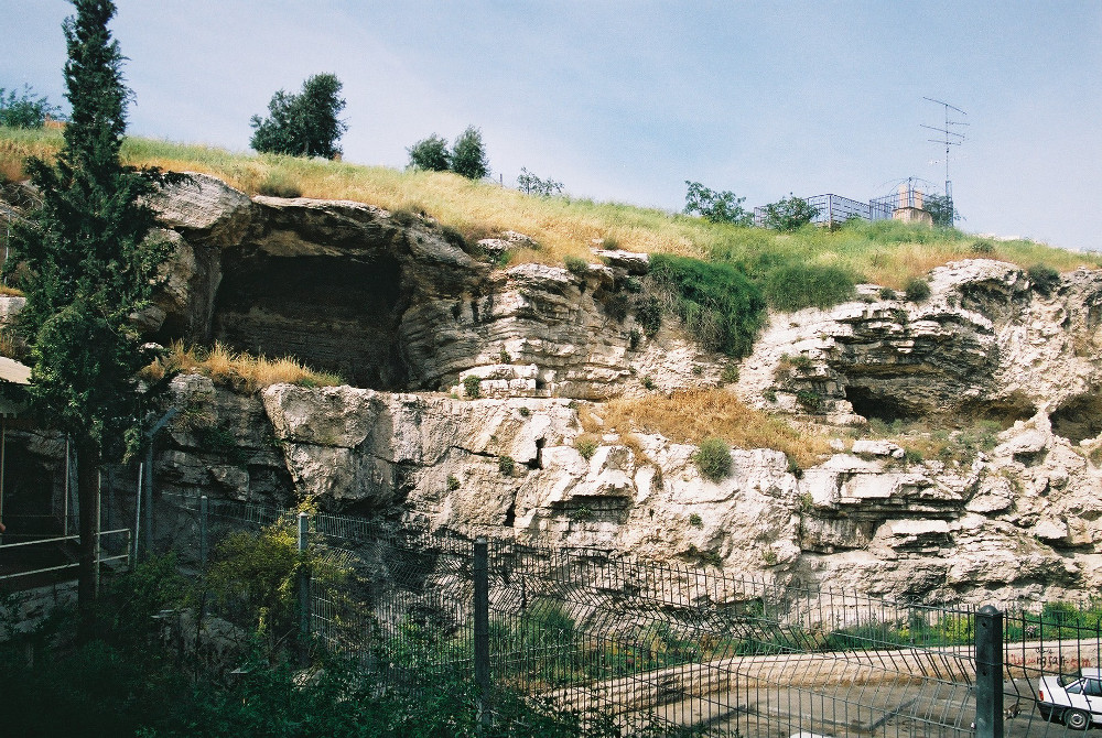 The "skull shaped” Hill at Jerusalem "Calvary" The "skull shaped” Hill at Jerusalem "Calvary"
